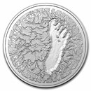 2021 Australia 1/2 oz Silver Mungo Footprint Proof